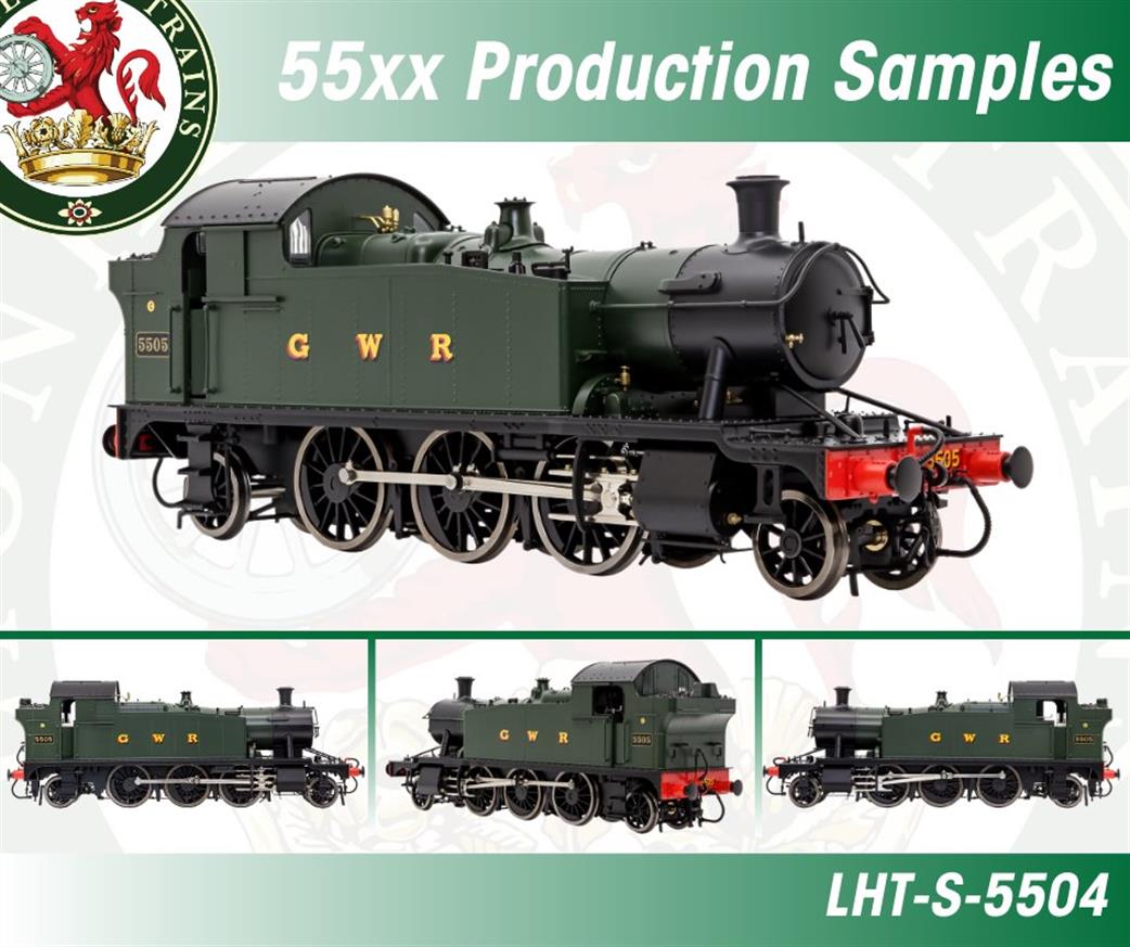 Dapol Lionheart Trains O Gauge LHT-S-5504US GWR Unnumbered 4575 Class Slope Tank Small Prairie Green Lettered G W R DCC Sound