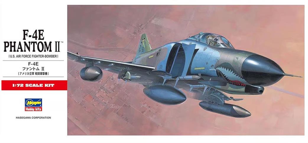 Hasegawa 1/72 HAC02 F-4E Phantom II Fighter Bomber Aircraft Kit