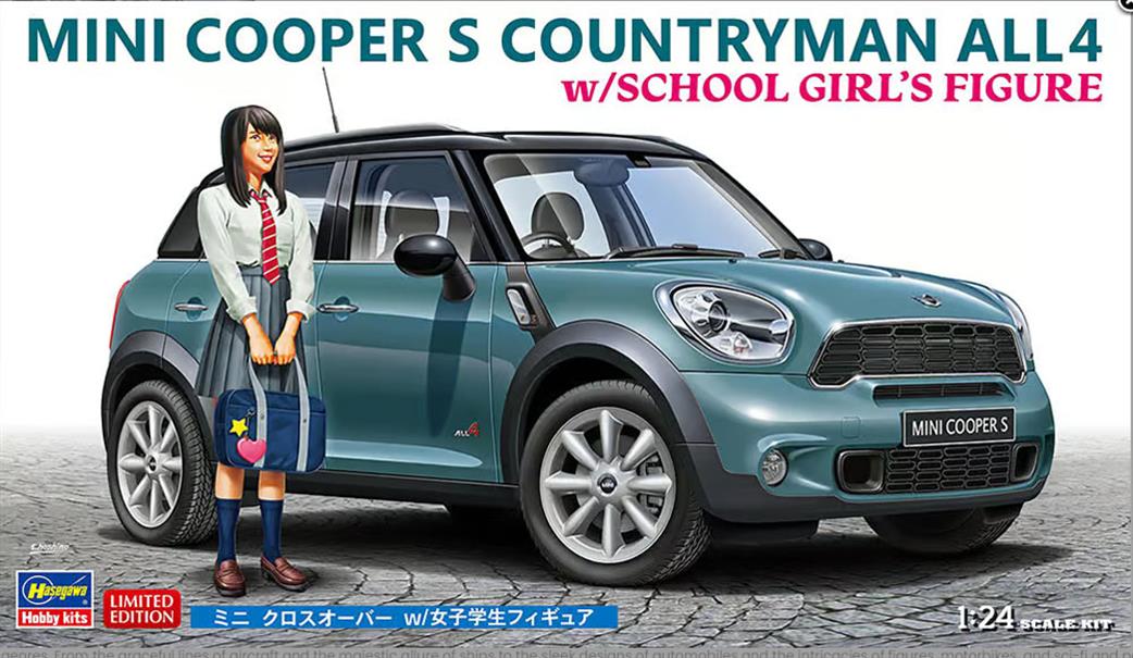 Hasegawa 1/24th 52359 Mini Cooper S Countryman ALL4 Car Kit