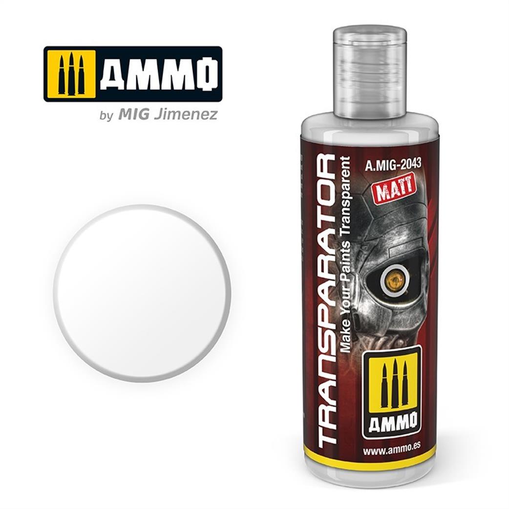 Ammo of Mig Jimenez  A.Mig-2043 Transparent Mate Water based Thinner 60ml Jar