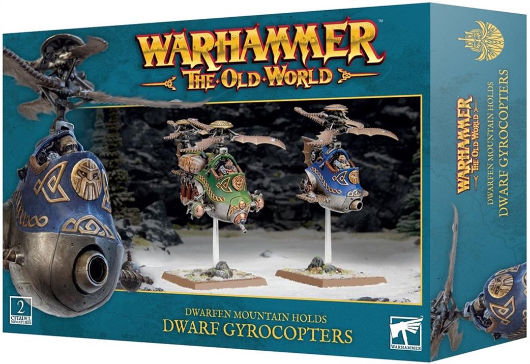 Games Workshop 28mm 10-13 Warhammer The Old World Dwarf Mountain Holds Dwarf Gyrocopters and Gyrobombers