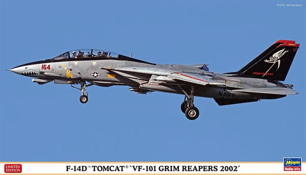 Hasegawa 1/72 02444 F-14D Tomcat VF-101 Grim Reapers 2002 aircraft kit