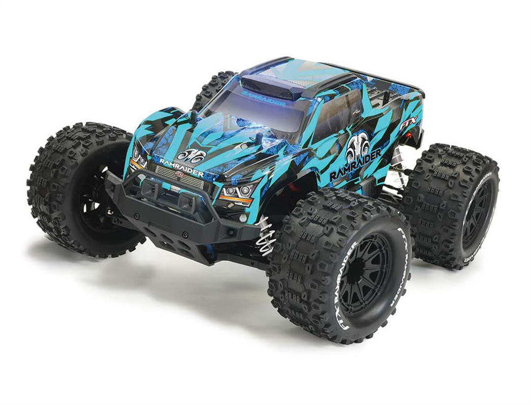 FTX 1/10 FTX5499SB Ramraider 4wd RTR Monster Sky Blue Truck