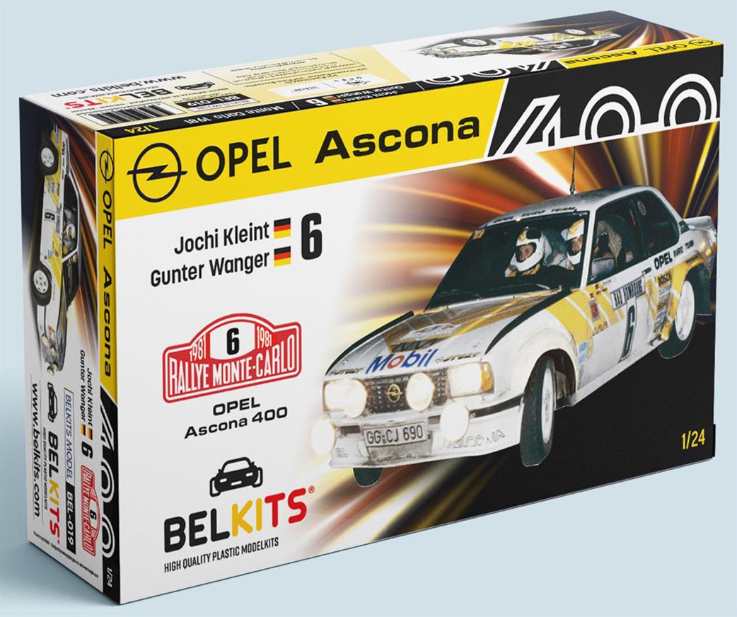 Belkits 1/24 BEL019 Opel Ascona 400MC 1981 Klein Wagner Rally Car Kit