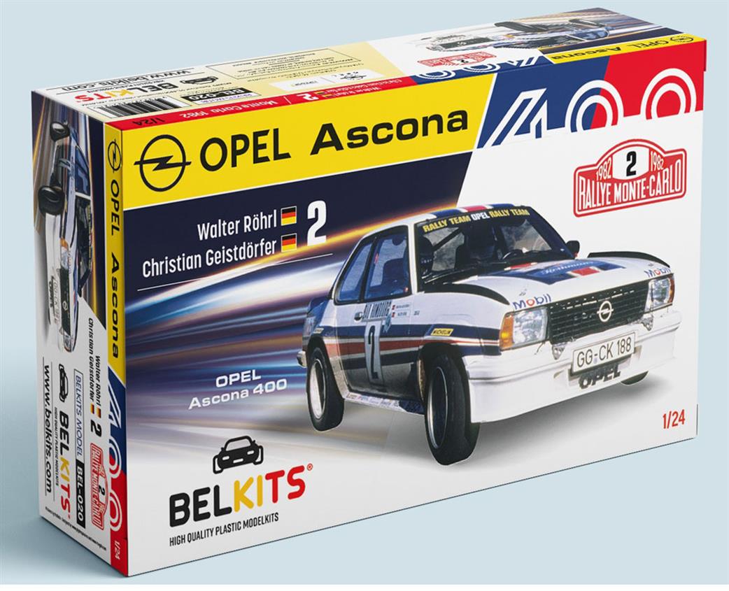 Belkits 1/24 BEL020 Opel Ascona 400MC 1982 Rohl Geistdorfer Rally Car Kit