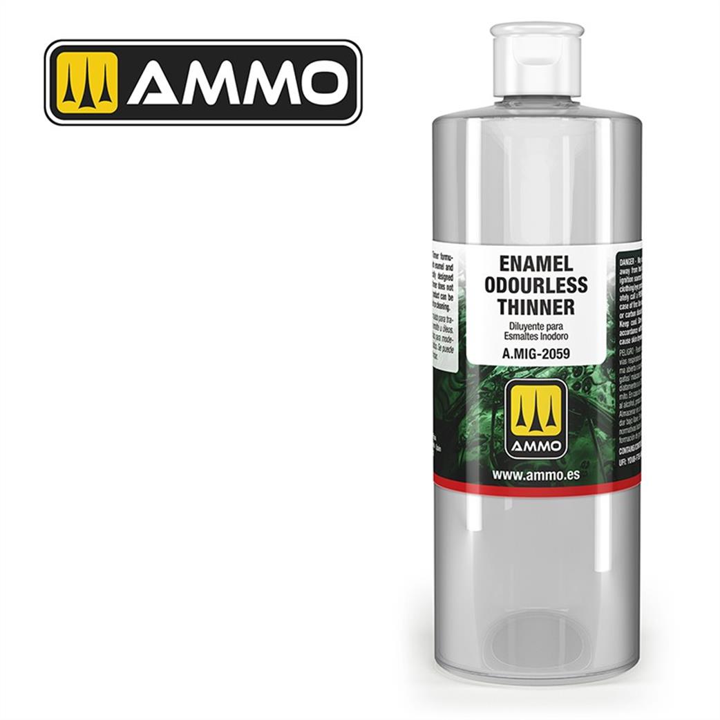 Ammo of Mig Jimenez  A.MIG-2059 Enamel Odourless Thinner  400ml Bottle