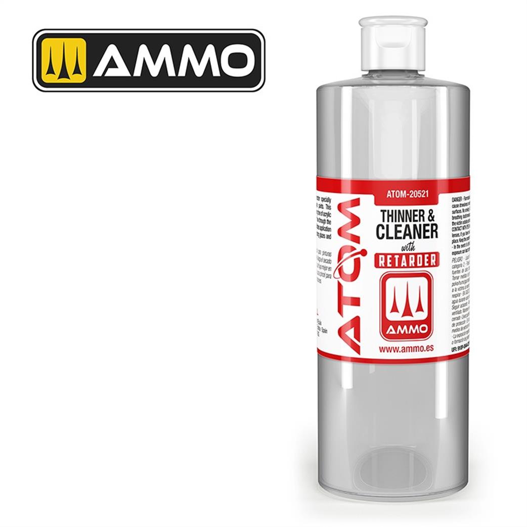 Ammo of Mig Jimenez  ATOM-20521 Atom Color Thinner & Cleaner with Retarder 400ml Bottle