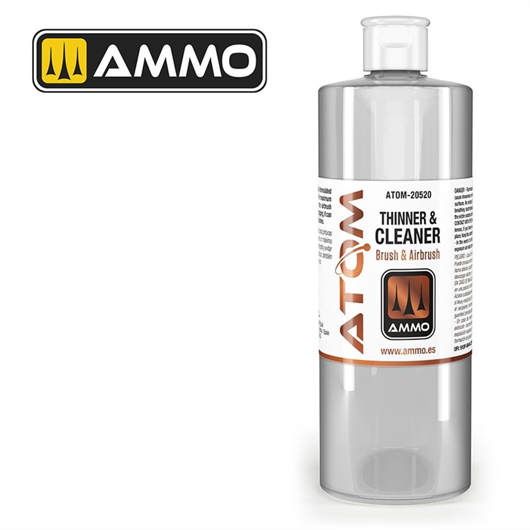 Ammo of Mig Jimenez  ATOM-20520 Atom Color Thinner & Cleaner 400ml Bottle