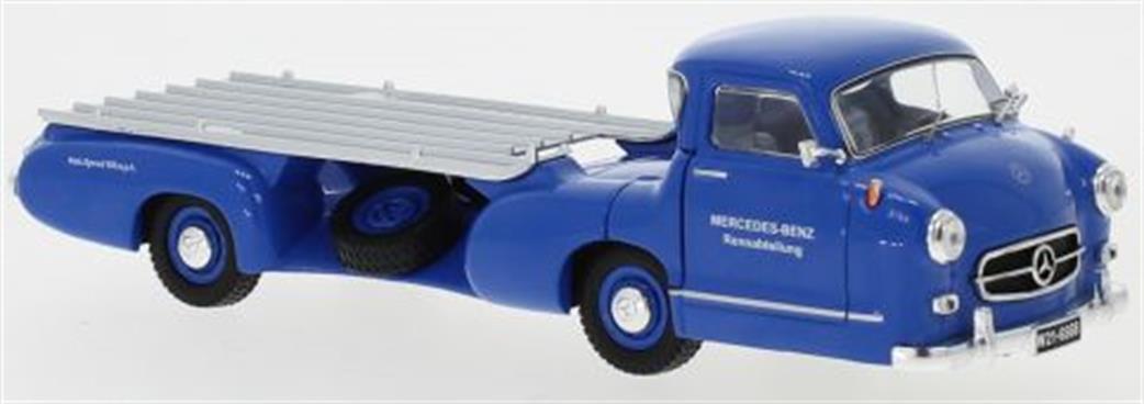 MAG 1/43 MAG LBG1 Mercedes Benz 'The Blue Wonder' Mercedes Racing Transporter 1955 Renntransporter Diecast Model