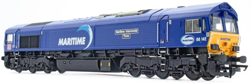 Accurascale OO ACC3021-DCC DB Maritime Blue 66142 EMD Class 66 Diesel Locomotive DCC Sound Fitted