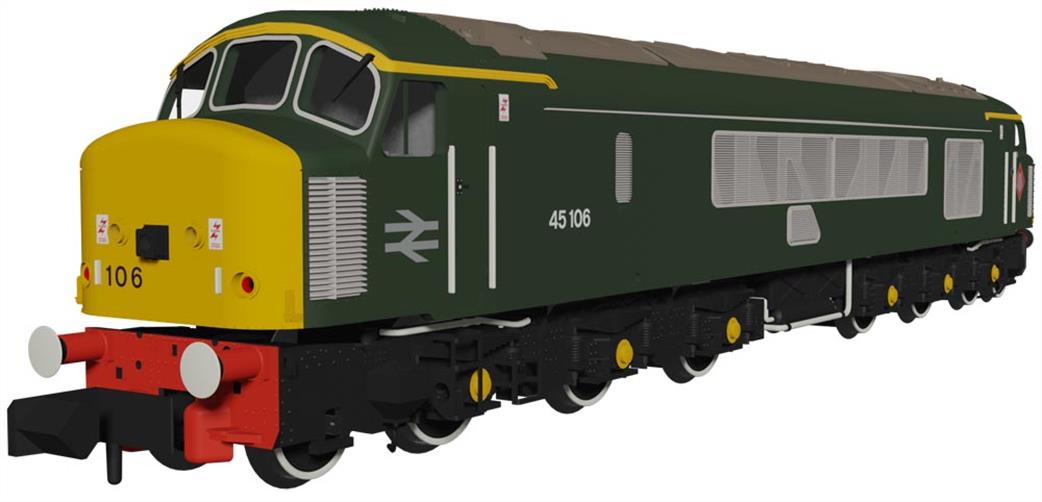 Rapido Trains N 948112 BR 45106 Class 45 Derby Type 4 1Co-Co1 Diesel Heritage BR Green with Sealed Beam & High Intensity Headlight