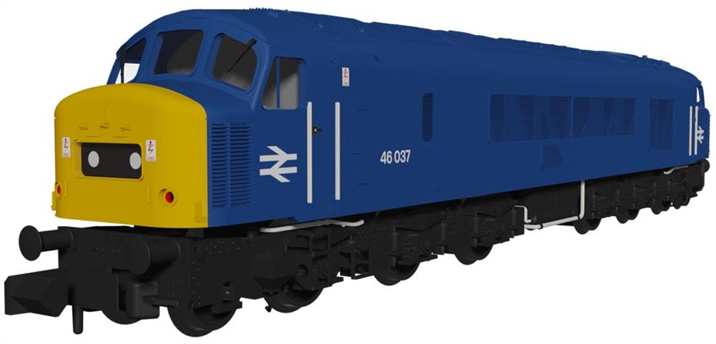 Rapido Trains N 948205 BR 46037 Class 46 Derby Type 4 1Co-Co1 Diesel BR Blue with Domino Headcode