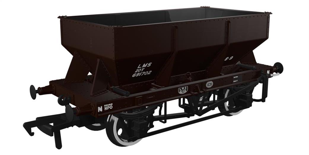 Rapido Trains OO 963005 LMS Iron Ore Hopper LMS (post-36) No.691702