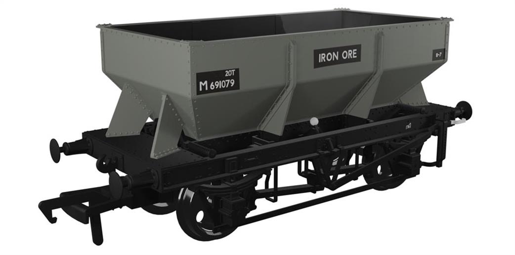 Rapido Trains OO 963007 LMS Iron Ore Hopper BR (Iron Ore) No.M691079