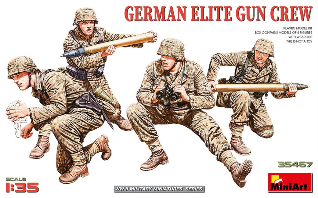 MiniArt 1/35 35467 German Elite Gun Crew Figure Set