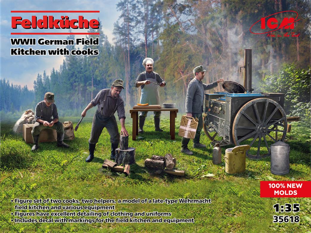 ICM 1/35 35618 Fedkuche German Field Kitchen Kit