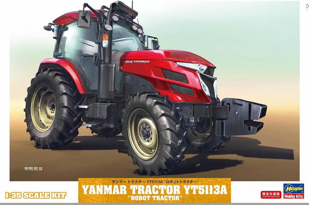 Hasegawa 1/35 66108 Yanmar Tractor YT5113A Robot Tractor Kit