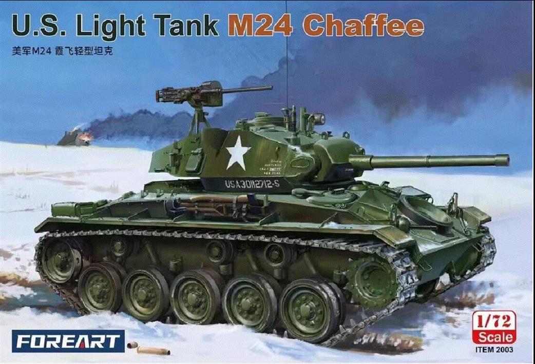 Fore Hobby 1/72 2003 M24 Chaffee Light Tank Kit