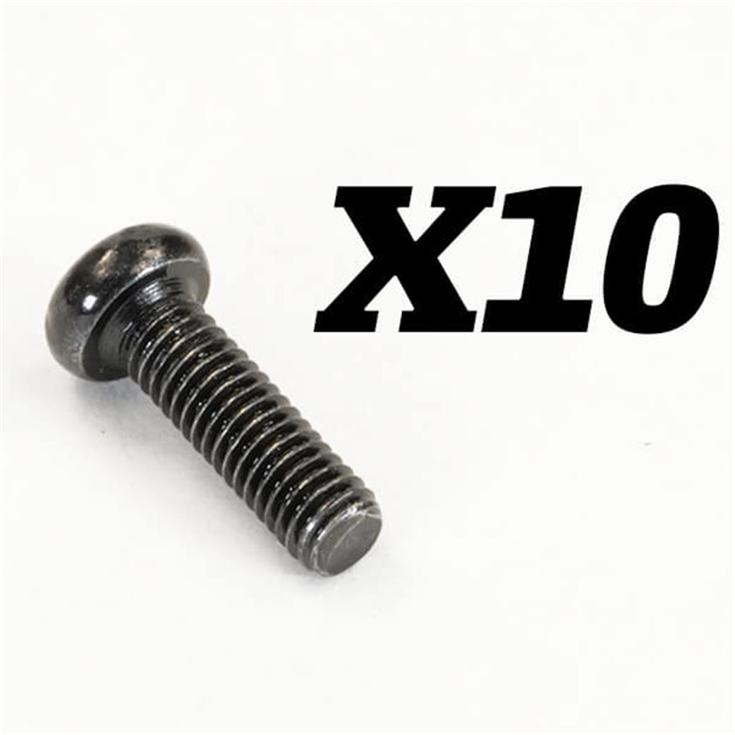 FTX  FTX10184 Round head Screw M3x10 Pack of 10