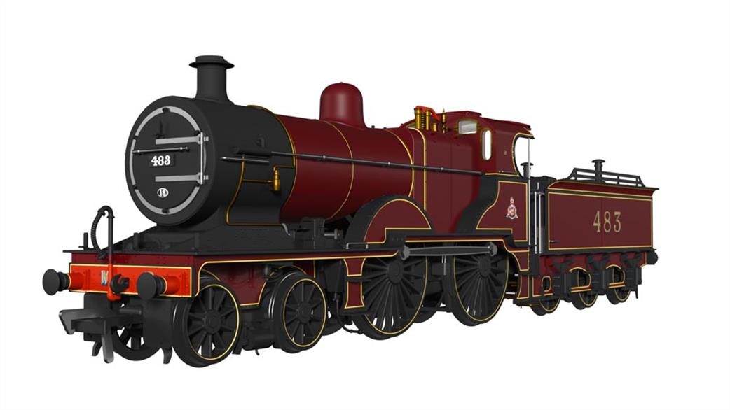 Rapido Trains OO 974002 MR 483 No.483 Midland Railway Crimson