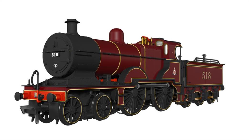 Rapido Trains OO 974003 MR 483 No.518 Midland Railway Crimson