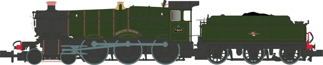 Dapol N 2S-001-010 Barcote Manor 7803 4-6-0 BR Green Lined Late Crest