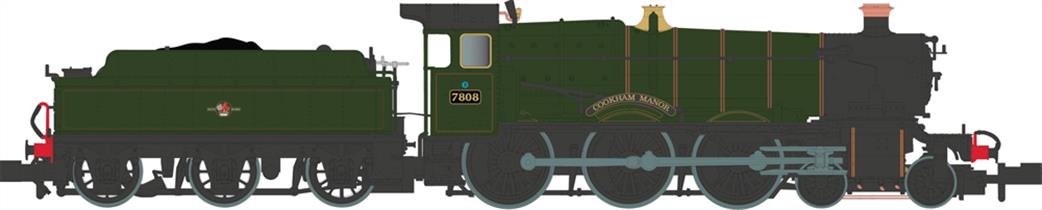 Dapol N 2S-001-011 Cookham Manor 7808 4-6-0 BR Green Lined Late Crest