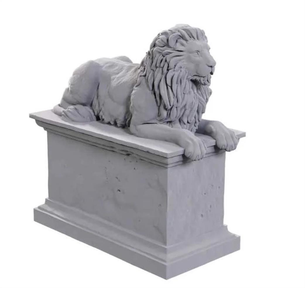 Wizkids  90747 Stone Lion/Animated Stone Lion D&D Deep Cuts Unpainted Miniature