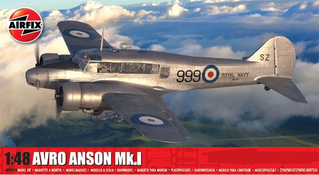 Airfix 1/48 A09191A Avro Anson Mk.1 Aircraft Kit