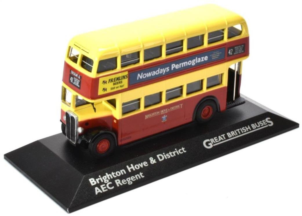MAG 1/76 MAG JB10 AEC Regent Brighton Hove and District Bus Model