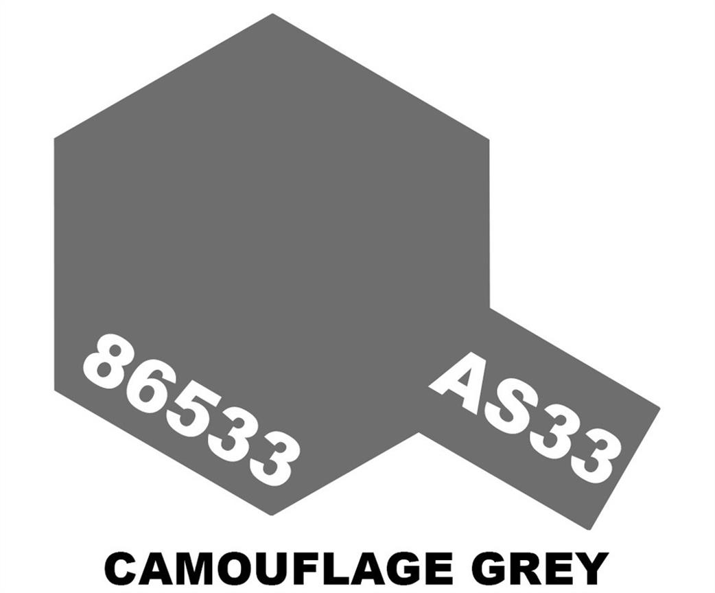 Tamiya  AS-33 AS33 Camouflage Grey Synthetic Lacquer Spray Paint 100ml