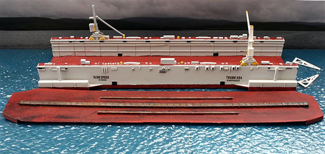 Coastlines 1/1250 CL-D06c Drydock keel blocks, deck extensions and dock gates/walkways for PD-50 drydock.