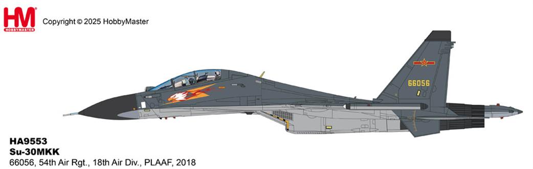 Hobby Master 1/72 HA9553 Su-30SMkk Flanker PLAAF