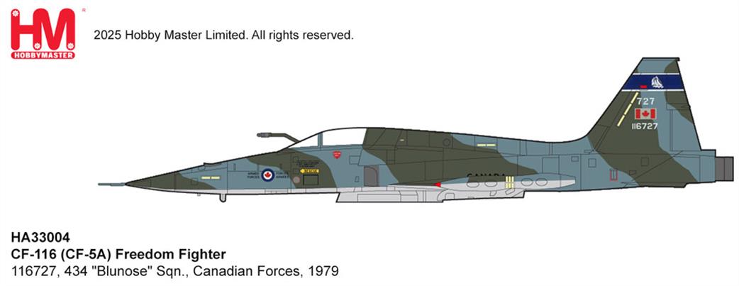 Hobby Master 1/72 HA33004 CF-116 CF-5A Freedom Fighter RCAF