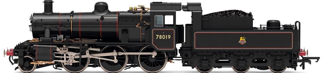 Hornby OO R30390 BR 78019 Standard Class 2MT 2-6-0 Lined Black Early Emblem