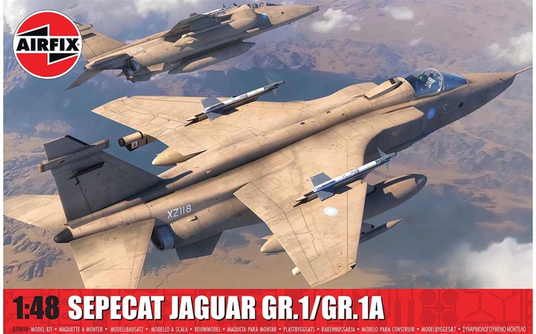 Airfix 1/48 A11010 Sepecat Jaguar GR.1/GR.1A Kit