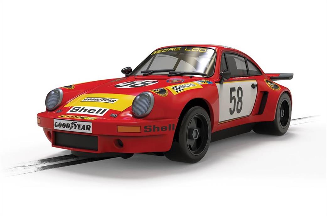 Scalextric 1/32 C4594 Porsche 911 3.0 RSR Georg Loos Racing GT Winner 1975 LeMans Slot Car Model