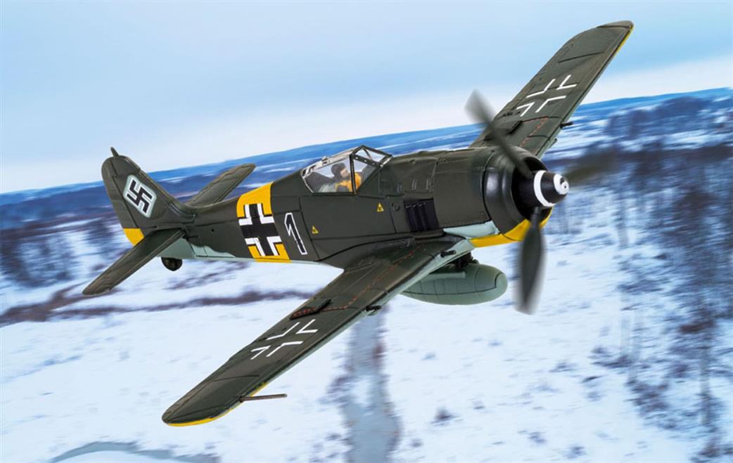 Corgi 1/72 AA34318 Focke Wulf Fw 190A-8 'Black 1', Oberleutnant Otto Kittel