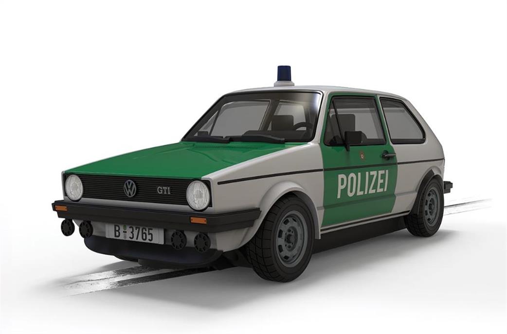 Scalextric 1/32 C4572 Volkswagen Golf MK1 Polizei Slot Car Model