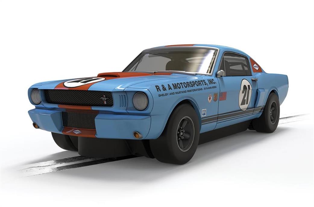 Scalextric 1/32 C4570 Shelby Mustang GT350 Gulf Edition Slot Car Model