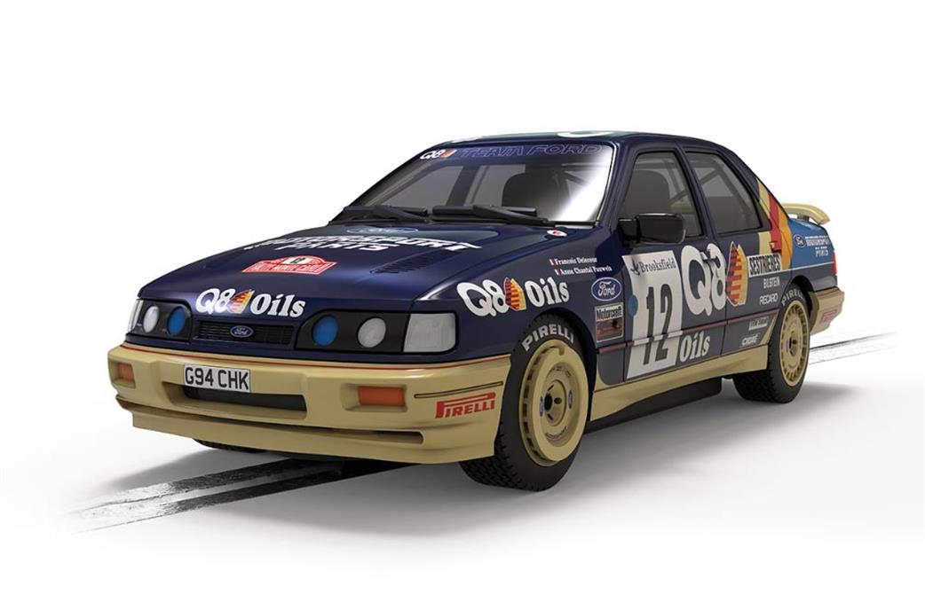 Scalextric 1/32 C4607 Ford Sierra Sapphire Cosworth 1991 Monte Carlo Rally Francois Delecour Slot Car Model