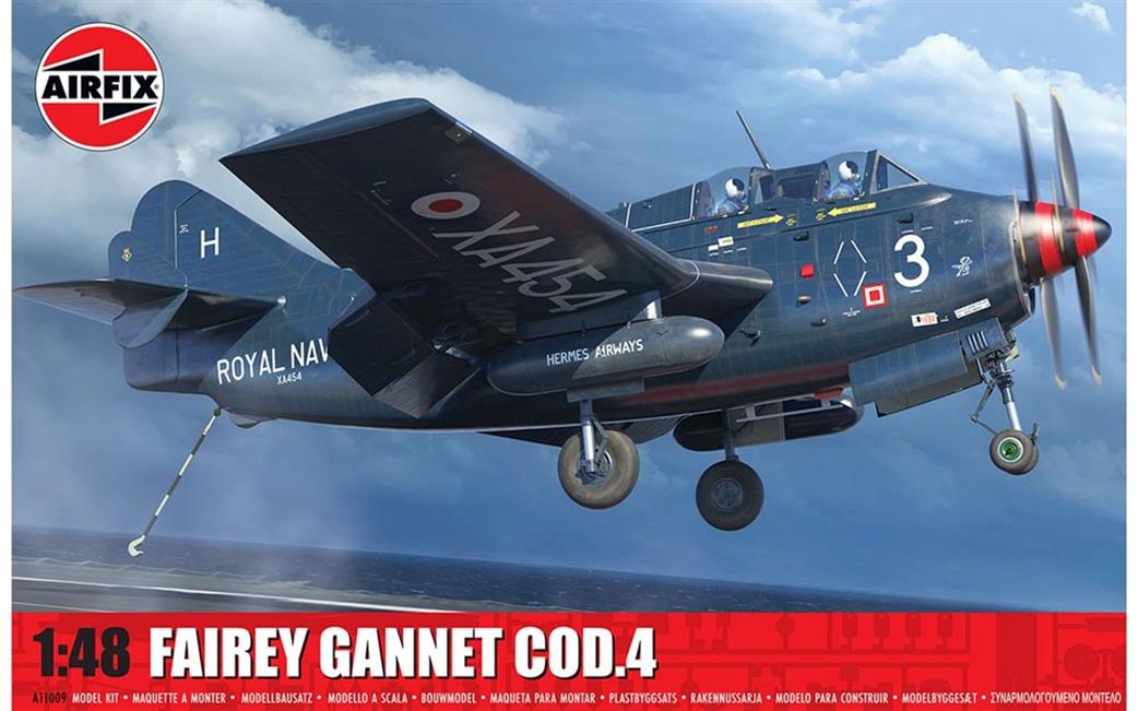 Airfix 1/48 A11009 Fairey Gannet COD.4 Aircraft Kit