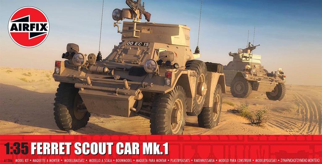 Airfix 1/35 A1386 Ferret Scout Car Mk1 Kit