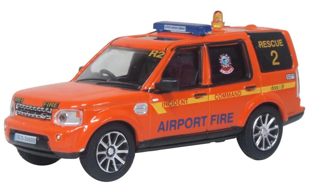 Oxford Diecast 1/76 76DIS007 Land Rover Discovery 4 Dublin Airport Fire Service