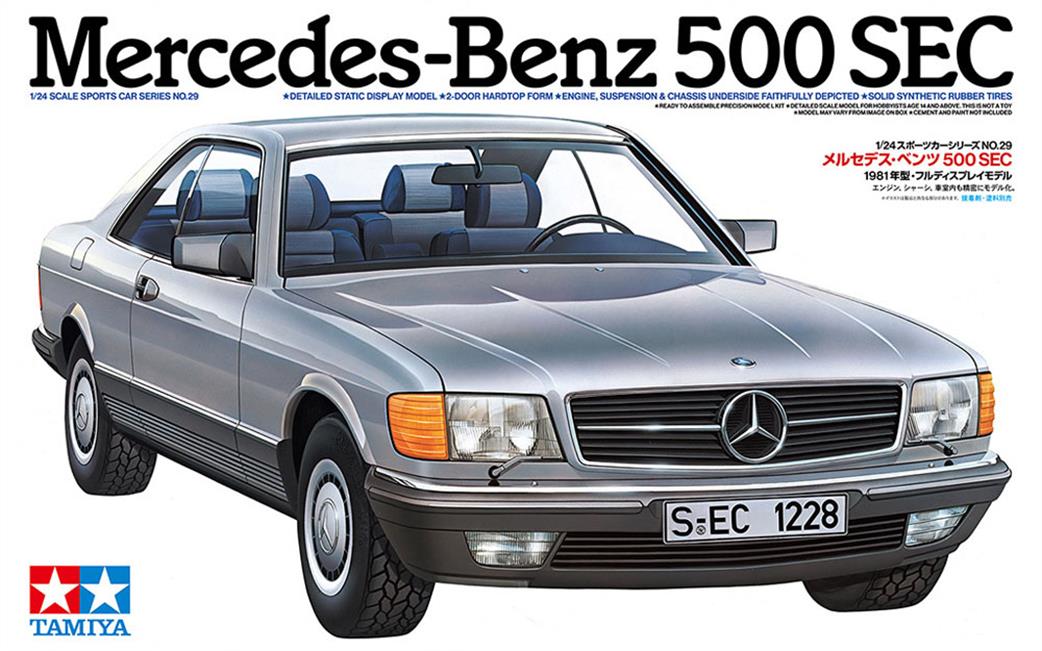 Tamiya 1/24 24029 Mercedes-Benz 500 SEC Car Ltd Edition Plastic kit