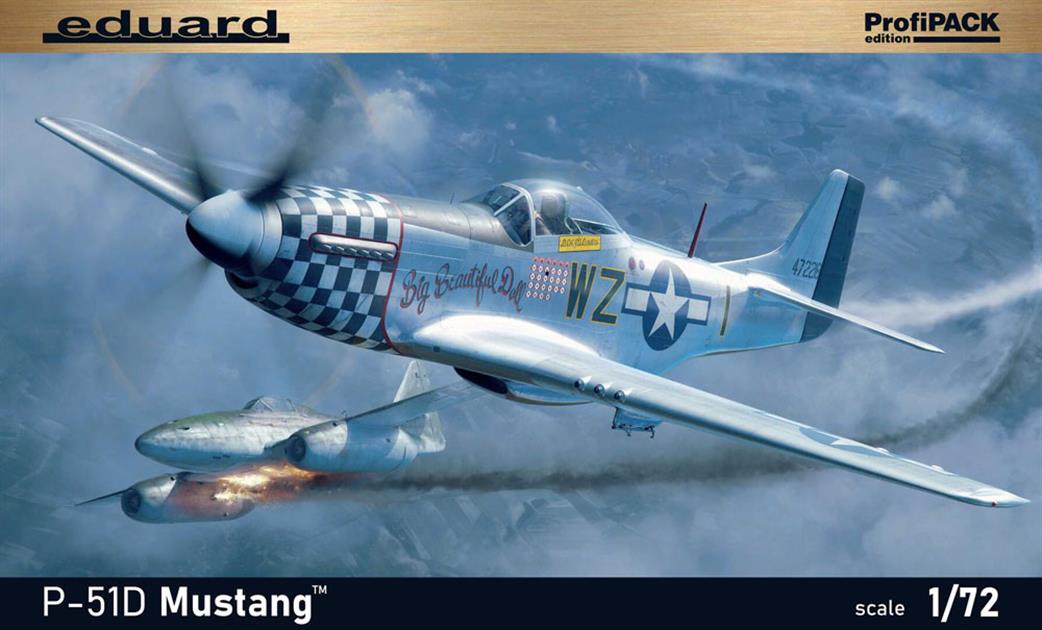 Eduard 1/72 70173 North American P-51D Mustang Fighter ProfiPack Kit