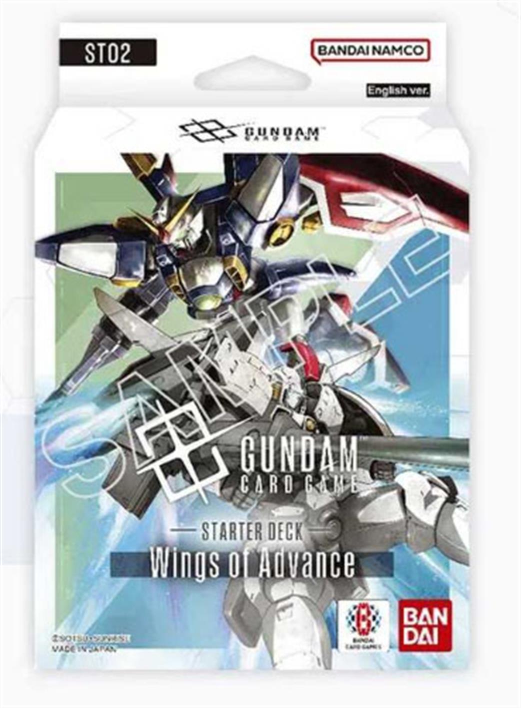 Bandai  ST02 Gundam CCG Wings Of Advance Starter Deck