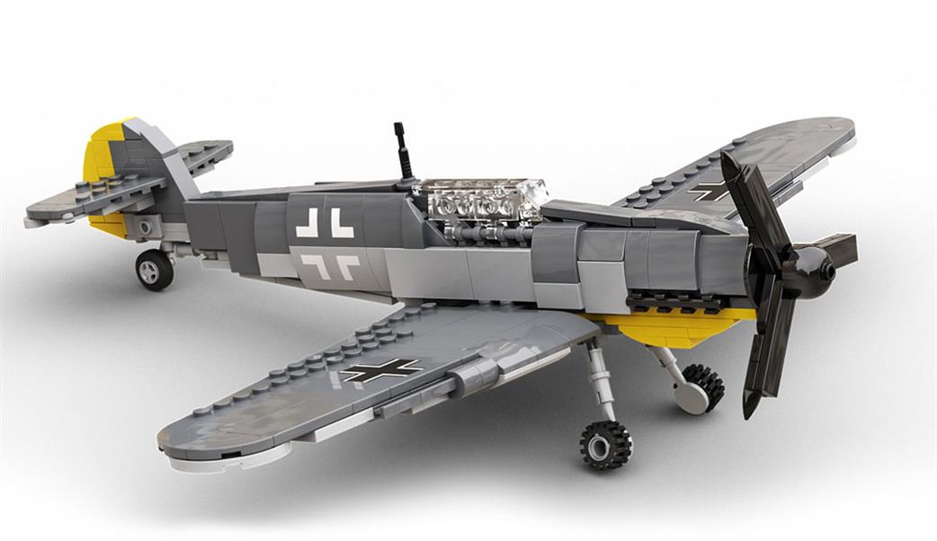 Build Army  BA0109 Messerschmitt Bf109 Fighter Block Construction