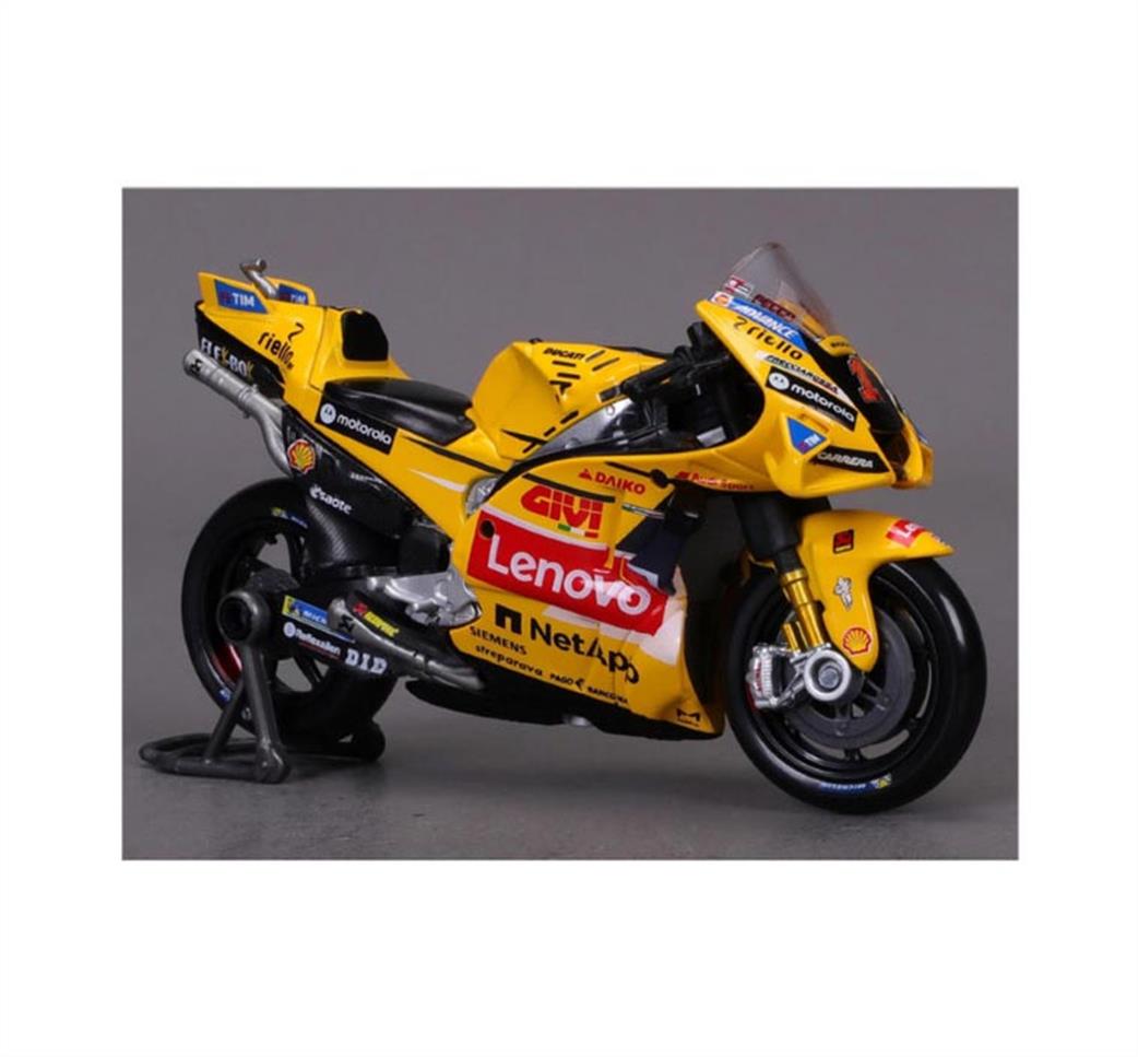 Maisto 1/18 M36396B 2024 Ducati Lenovo #23 Bagnaia Moto GP Model