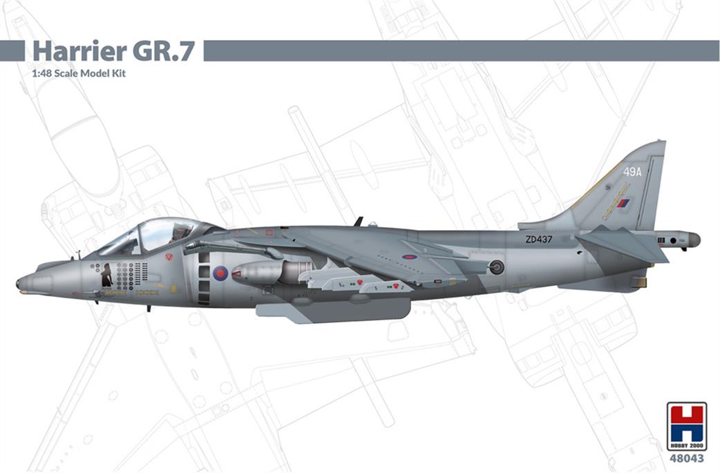 Hobby 2000 1/48 48043 BAE Harrier GR7  Plastic Kit